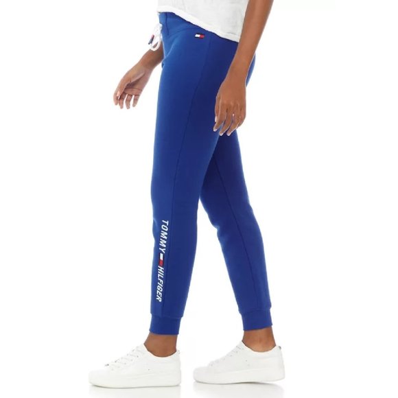new LAPIS BLUE Tommy Hilfiger Embroidered Logo Joggers in Women's Size MEDIUM - Picture 2 of 4